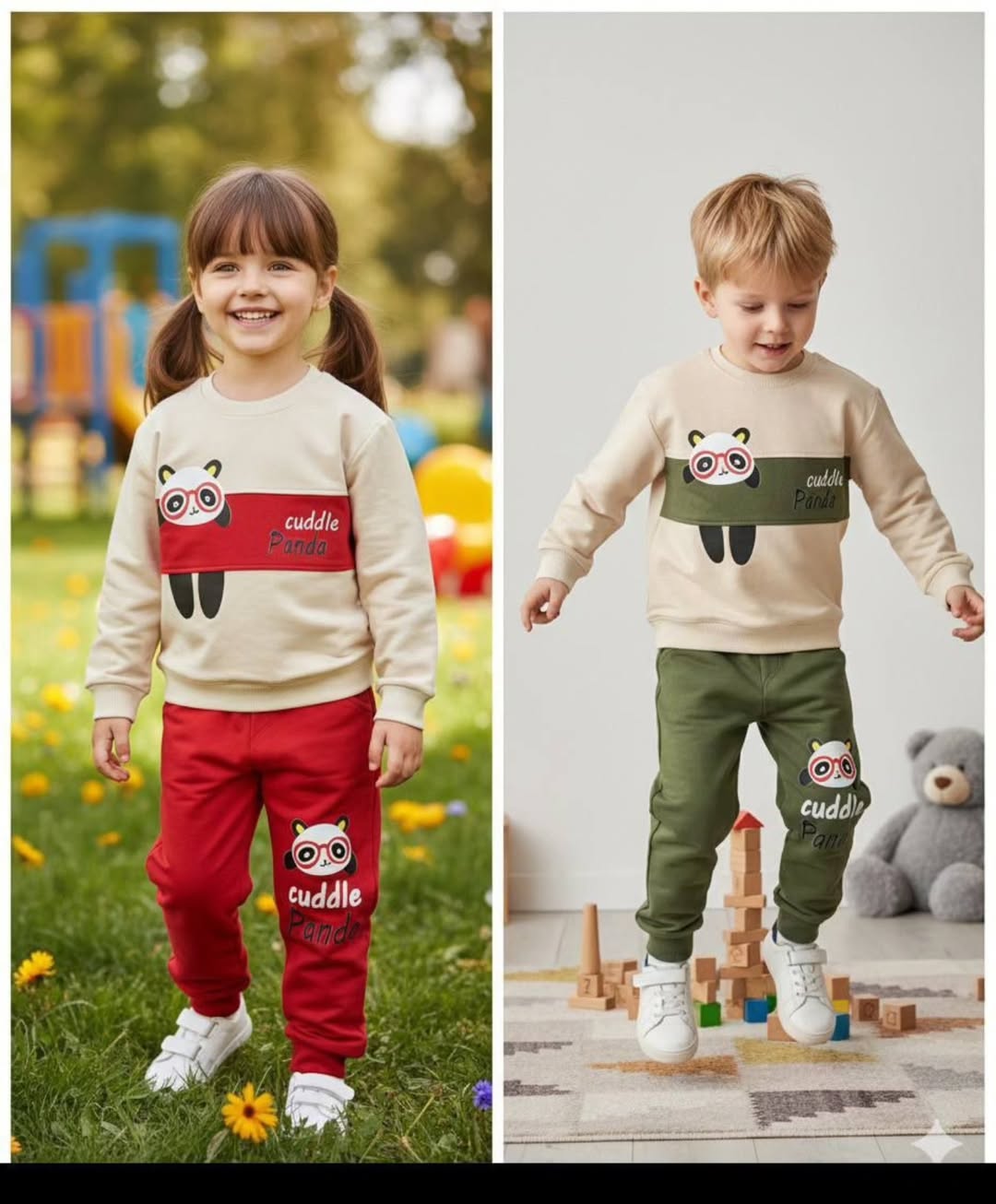 بلوز و شلوار طرح پاندا