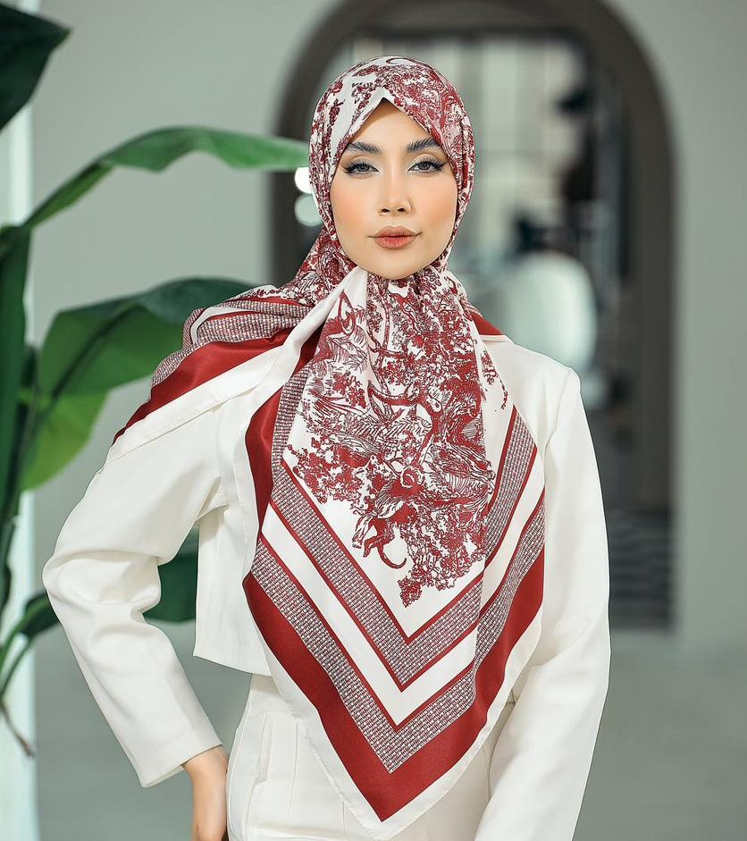 روسری ابریشم توییل 140